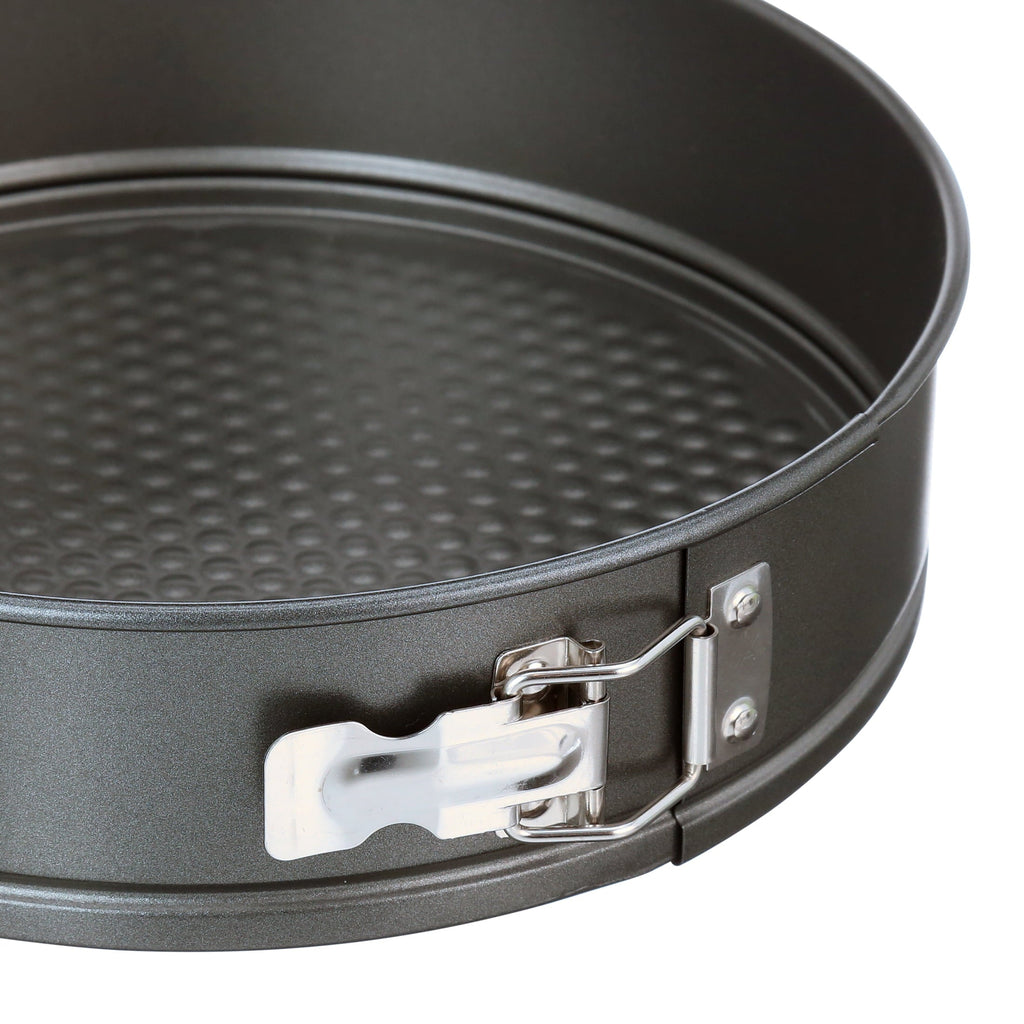 Mainstays, 8", 9", 10" Round Nonstick Carbon Steel Springform Cake Pans, Gray, Set of 3 - Image 4