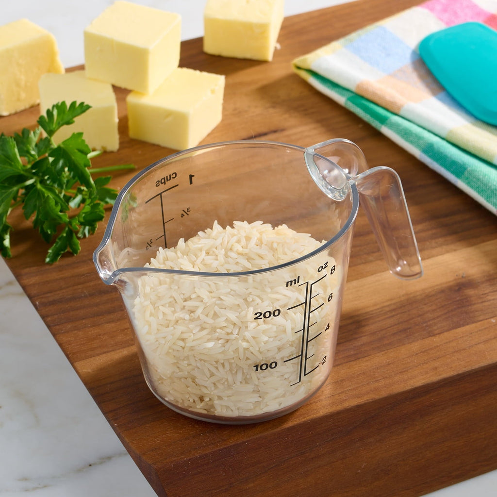 Mainstays 1 Cup Large Spout Plastic Measuring Cup, Clear - Image 5