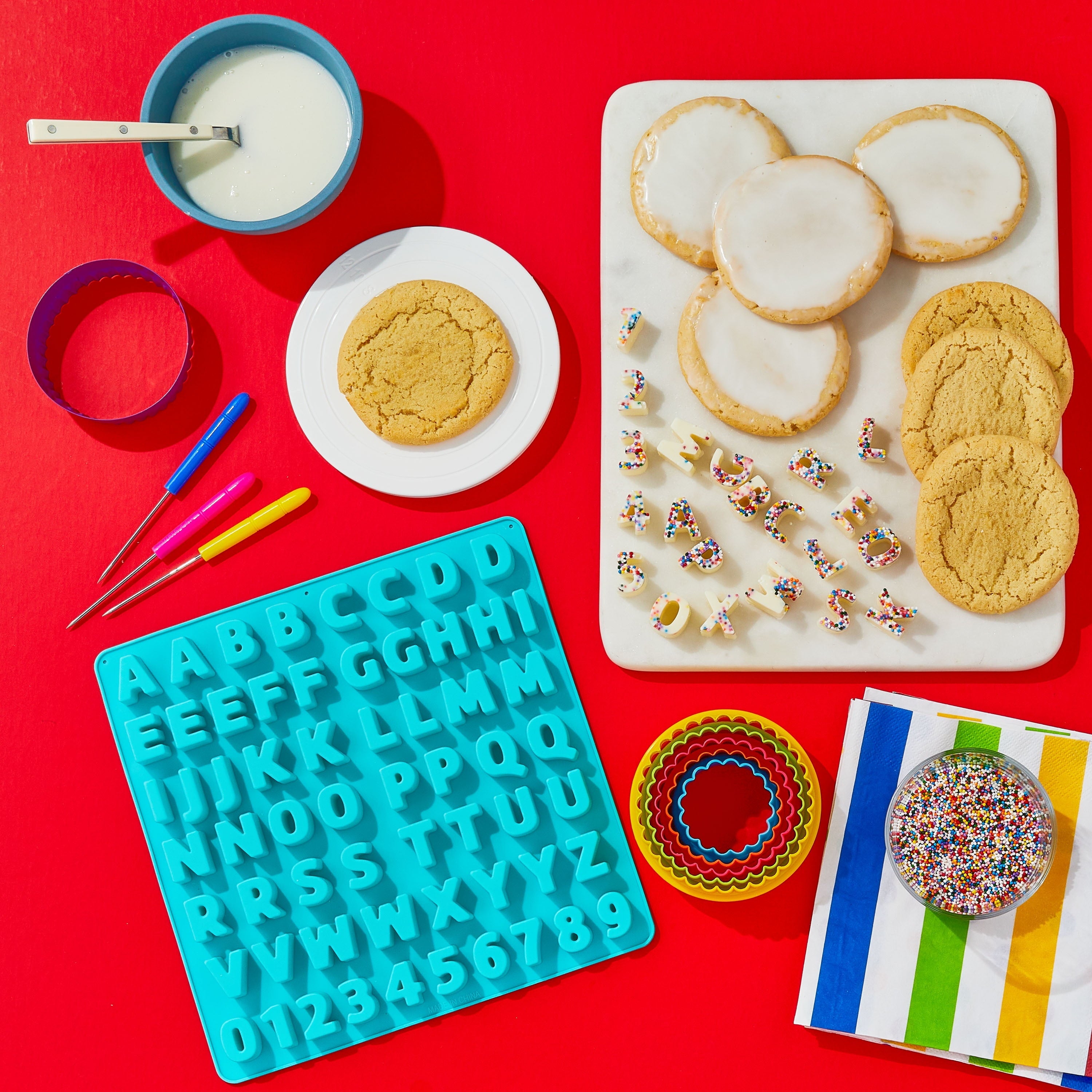 Round Double-Sided Plastic Cookie Cutter Set, 5 Pieces, by Way To Celebrate - Image 2